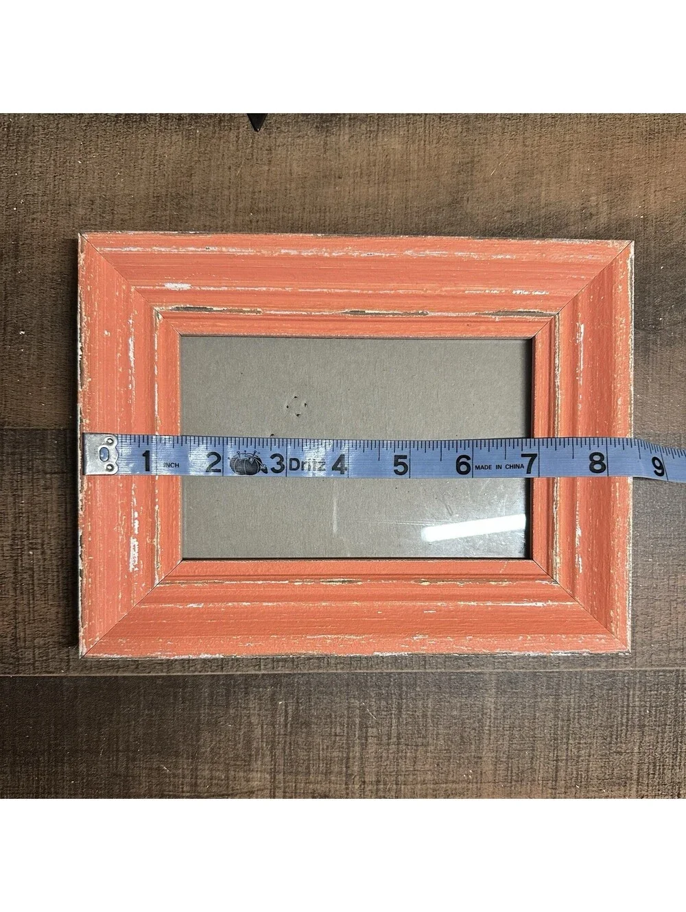 Rustic Orange Wooden Picture Frame